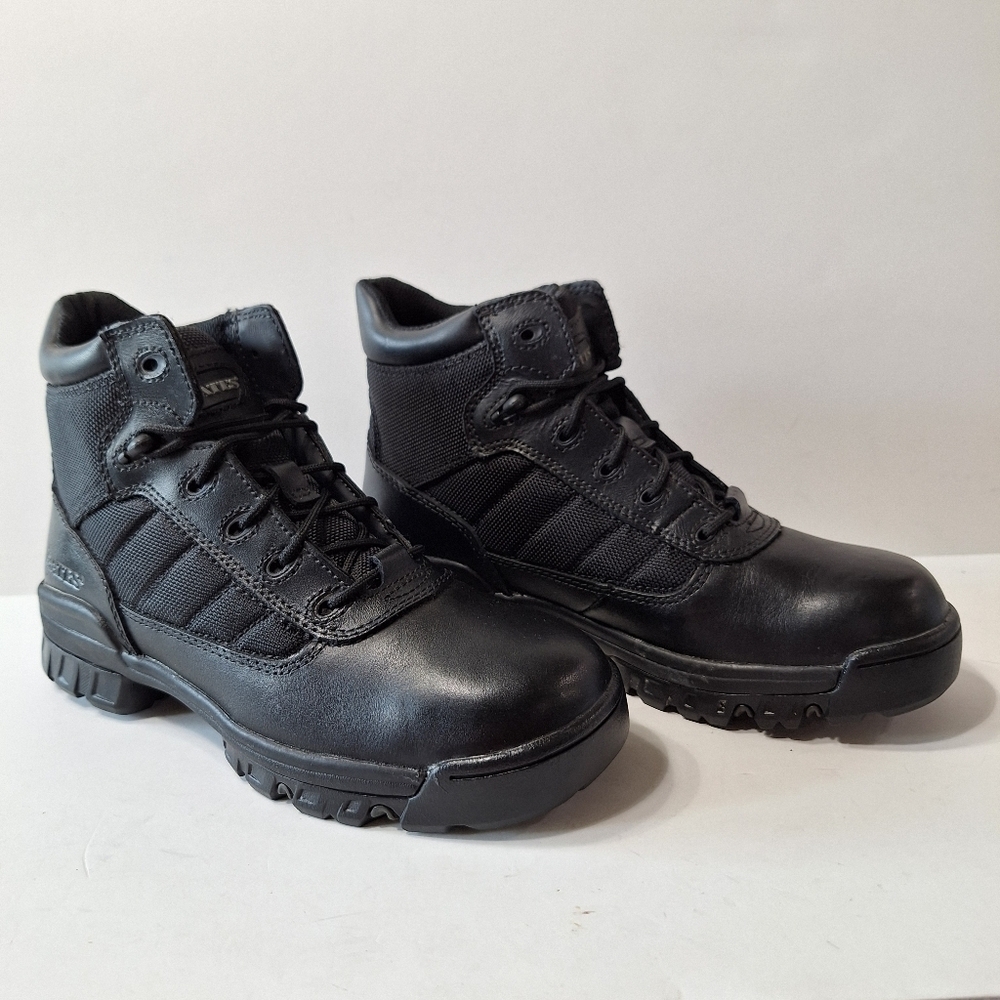 Bates Whimsigoth Black Leather Grunge Gorpcore 5" Tactical Lug Sole Sport Boot 9